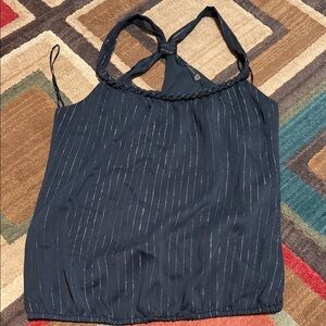 Guess Navy Blue Camisole with Subtle Stripes
